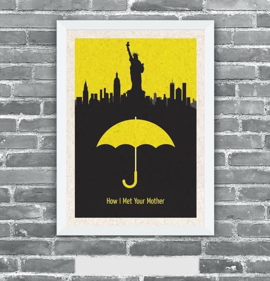 Quadro Pôster A3 c/ Moldura How I Met Your Mother - 30x42cm