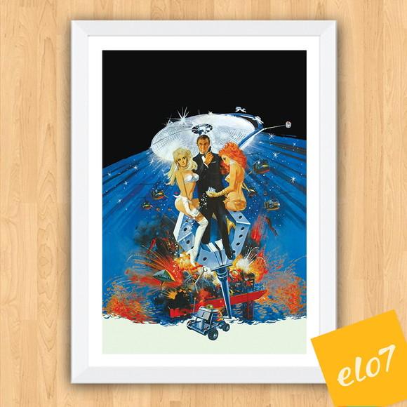 Quadro Pôster A3 c/ Moldura os Diamantes São Eternos 30x42cm