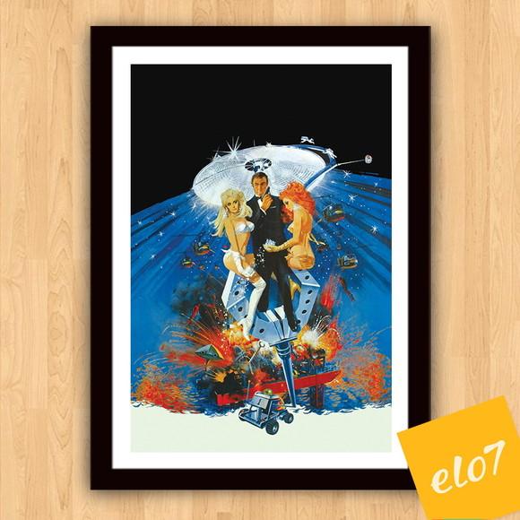 Quadro Pôster A3 c/ Moldura os Diamantes São Eternos 30x42cm