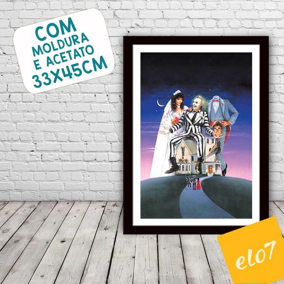 Quadro Pôster A3 c/ Moldura os Fantasmas se Divertem 30x42cm