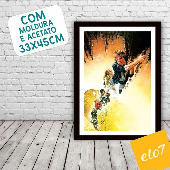 Quadro Pôster A3 c/ Moldura os Goonies 30x42cm