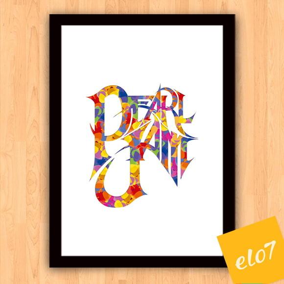 Quadro Pôster A3 c/ Moldura Pearl Jam Palhetas 30x42cm