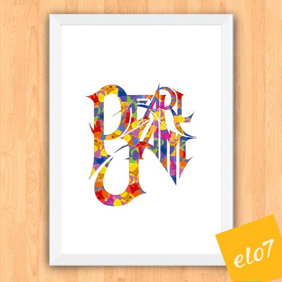 Quadro Pôster A3 c/ Moldura Pearl Jam Palhetas 30x42cm