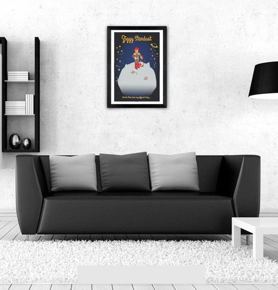Quadro Pôster A3 c/ Moldura Pequeno Ziggy 30x42cm