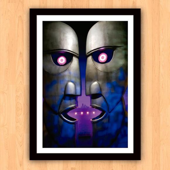 Quadro Pôster A3 c/ Moldura Pink Floyd 30x42cm