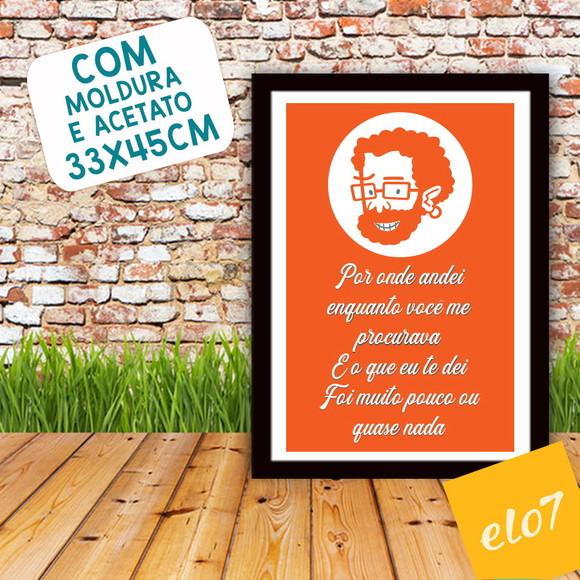 Quadro Pôster A3 c/ Moldura Por Onde Andei 30x42cm