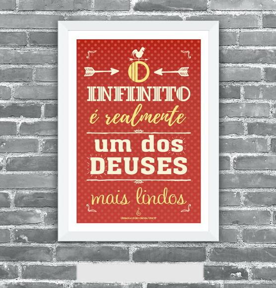 Quadro Pôster A3 c/ Moldura Quase sem Querer Letra 30x42cm