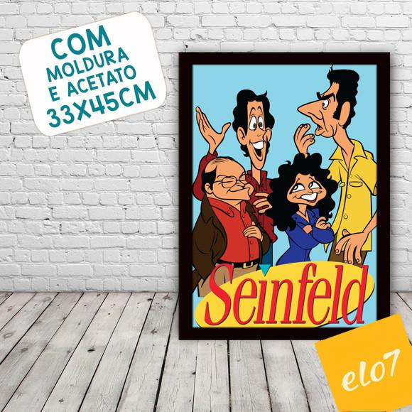 Quadro Pôster A3 c/ Moldura Seinfeld 30x42cm