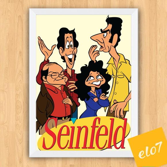 Quadro Pôster A3 c/ Moldura Seinfeld 30x42cm