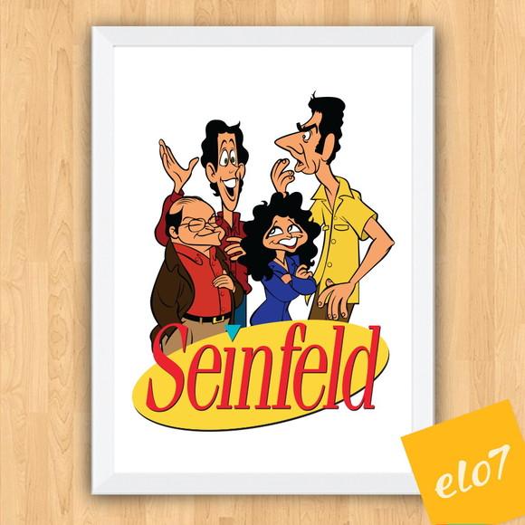 Quadro Pôster A3 c/ Moldura Seinfeld 30x42cm
