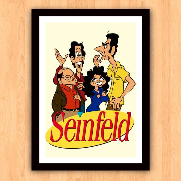 Quadro Pôster A3 c/ Moldura Seinfeld 30x42cm