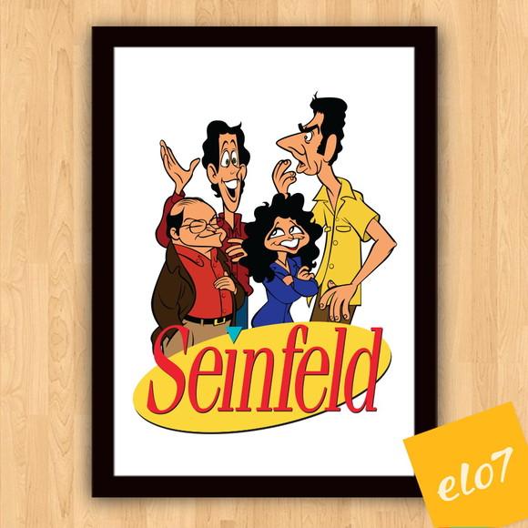 Quadro Pôster A3 c/ Moldura Seinfeld 30x42cm