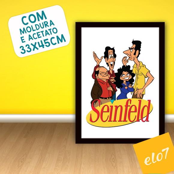 Quadro Pôster A3 c/ Moldura Seinfeld 30x42cm
