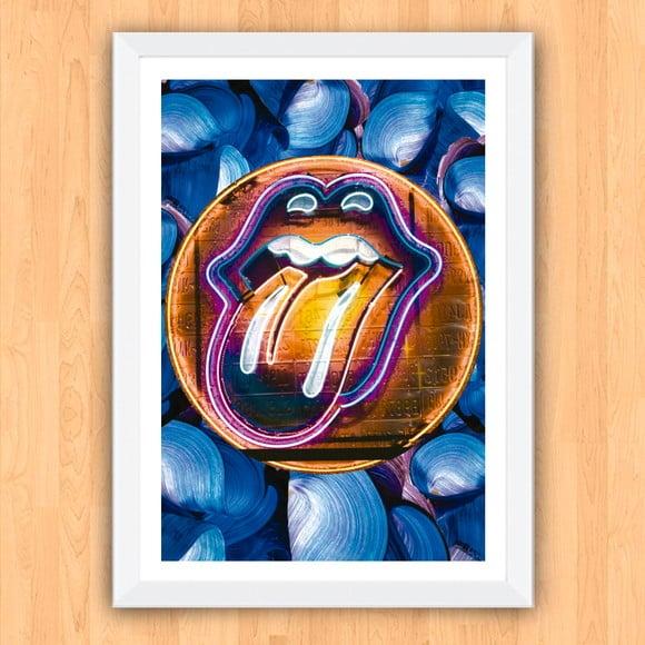 Quadro Pôster A3 c/ Moldura Stones Pop Art 30x42cm