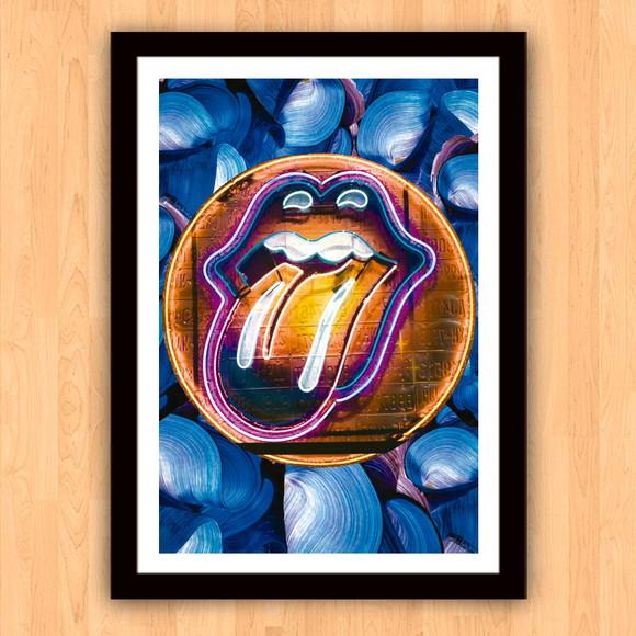Quadro Pôster A3 c/ Moldura Stones Pop Art 30x42cm