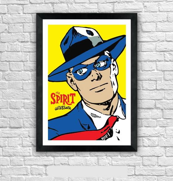 Quadro Pôster A3 c/ Moldura The Spirit Pop Art 30x42cm