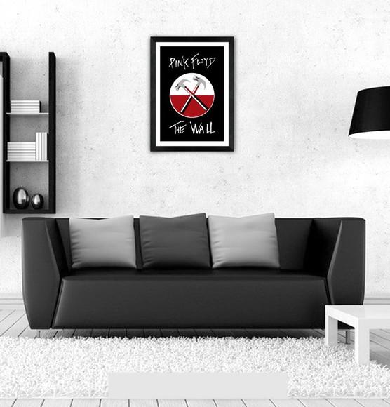 Quadro Pôster A3 c/ Moldura The Wall 30x42cm