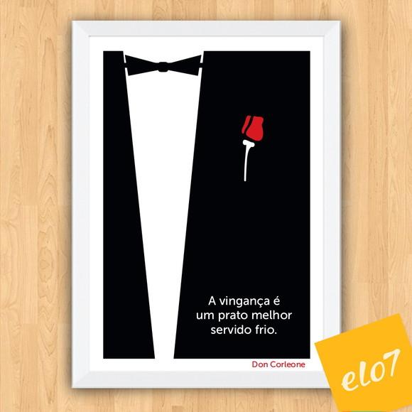 Quadro Pôster A3 Frases de Don Corleone 30x42cm