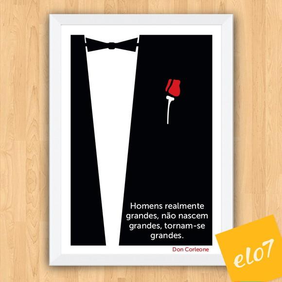 Quadro Pôster A3 Frases de Don Corleone 30x42cm