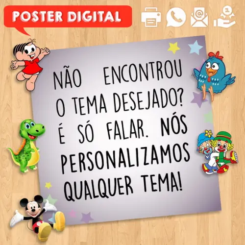 Arte Digital Chalkboard Aniversário 30x42cm Pequeno Príncipe