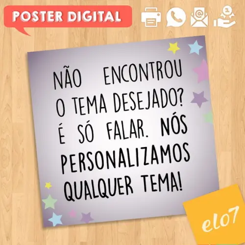 Arte Digital Chalkboard Aniversário A3 30x42cm 15 Anos