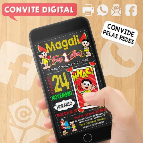 Convite Magali Digital para Whatsapp
