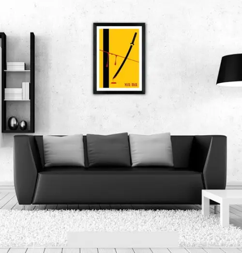 Quadro Pôster A3 c/ Kill Bill Filme 30x42cm