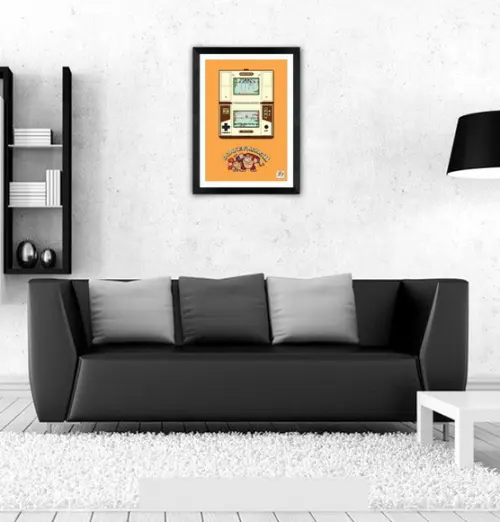 Quadro Pôster A3 c/ Moldura - Game Boy Dk 2 30x42cm