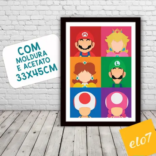 Quadro Pôster A3 c/ Moldura - Mario Casais 30x42cm