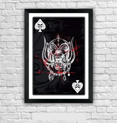 Quadro Pôster A3 c/ Moldura -black Ace 30x42cm