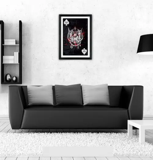 Quadro Pôster A3 c/ Moldura -black Ace 30x42cm