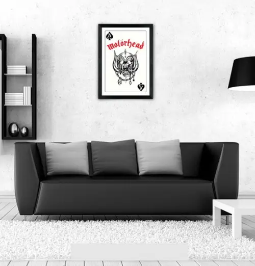 Quadro Pôster A3 c/ Moldura -motor Ace 30x42cm