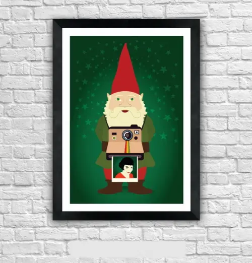 Quadro Pôster A3 c/ Moldura Amelie Poulain 30x42cm