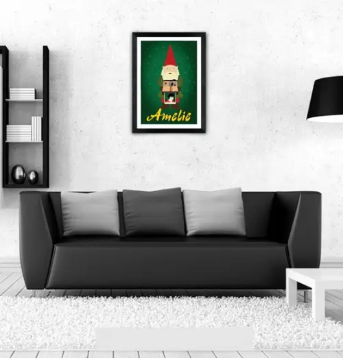 Quadro Pôster A3 c/ Moldura Amelie Poulain 30x42cm