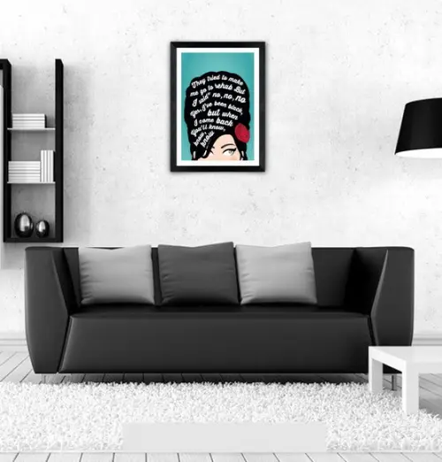 Quadro Pôster A3 c/ Moldura Amy Hehab 30x42cm