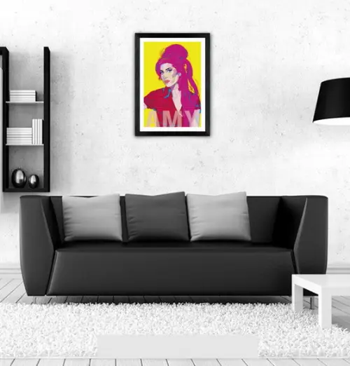 Quadro Pôster A3 c/ Moldura Amy Pop Art 30x42cm