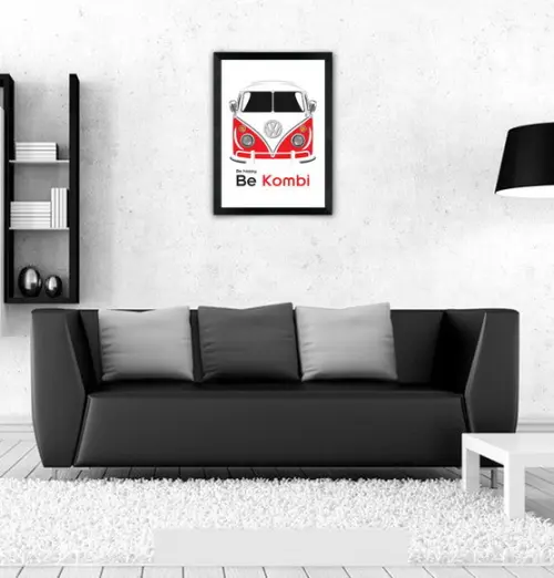 Quadro Pôster A3 c/ Moldura Be Kombi 30x42cm