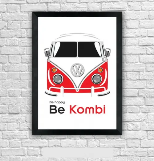 Quadro Pôster A3 c/ Moldura Be Kombi 30x42cm