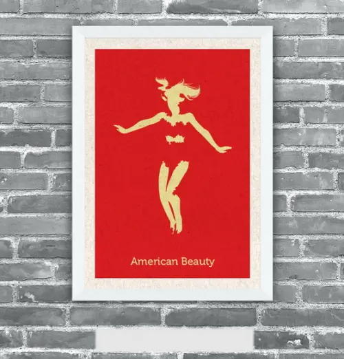 Quadro Pôster A3 c/ Moldura Beleza Americana 30x42cm