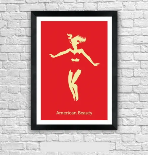 Quadro Pôster A3 c/ Moldura Beleza Americana 30x42cm