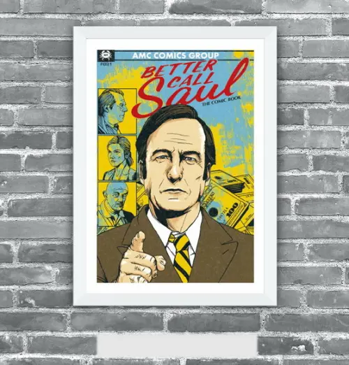 Quadro Pôster A3 c/ Moldura Better Call Saul 30x42cm