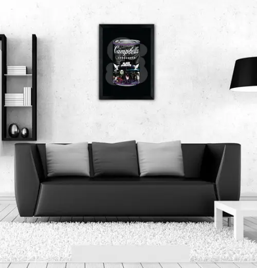 Quadro Pôster A3 c/ Moldura Black Sabbath Campbell´s 30x42cm