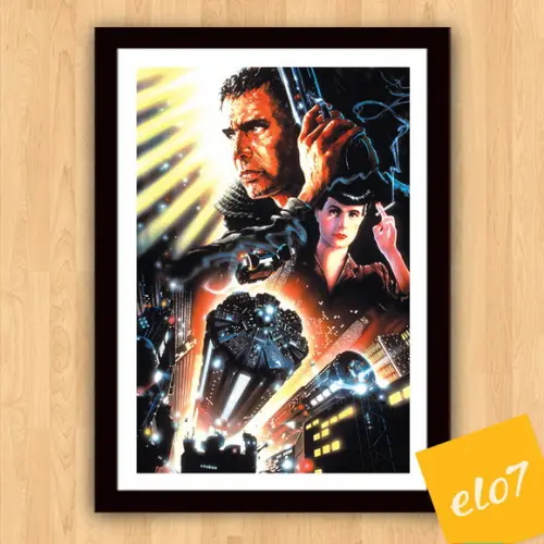 Quadro Pôster A3 c/ Moldura Blade Runner 30x42cm