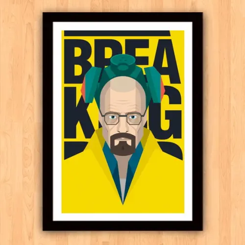 Quadro Pôster A3 c/ Moldura Breaking Bad - 30x42cm