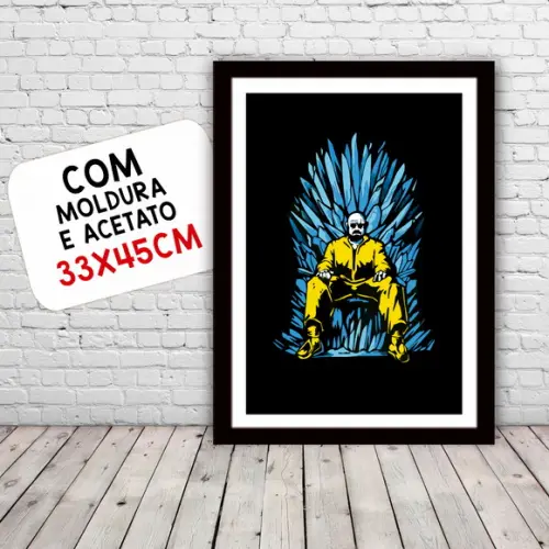 Quadro Pôster A3 c/ Moldura Breaking Bad - 30x42cm