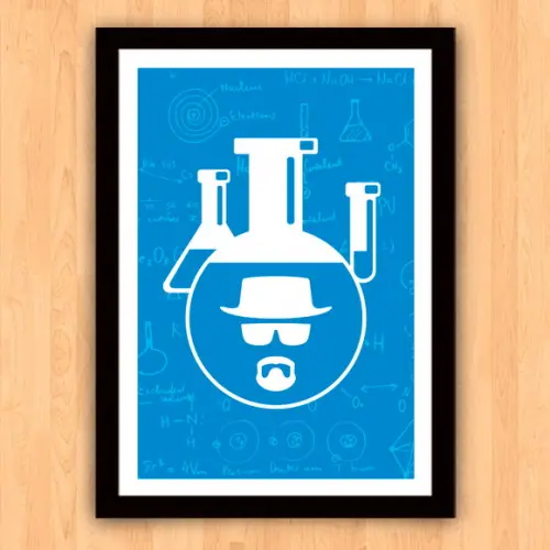 Quadro Pôster A3 c/ Moldura Breaking Bad - 30x42cm
