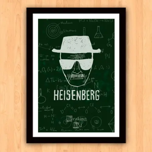 Quadro Pôster A3 c/ Moldura Breaking Bad - 30x42cm