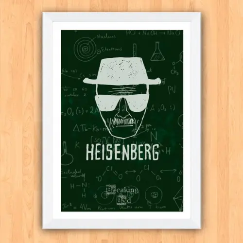 Quadro Pôster A3 c/ Moldura Breaking Bad - 30x42cm