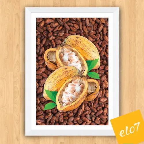 Quadro Pôster A3 c/ Moldura Cacau e Chocolate 30x42cm