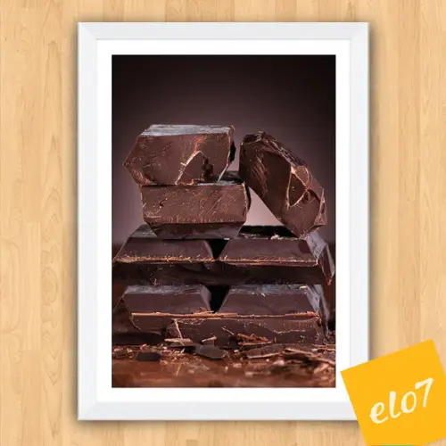 Quadro Pôster A3 c/ Moldura Cacau e Chocolate 30x42cm